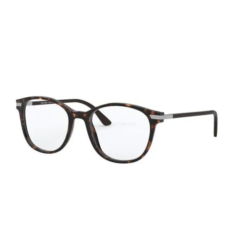 Prada PR02WV 01A101 52 Eyeglasses RX Men Havana Oval 54mm Optical Frame