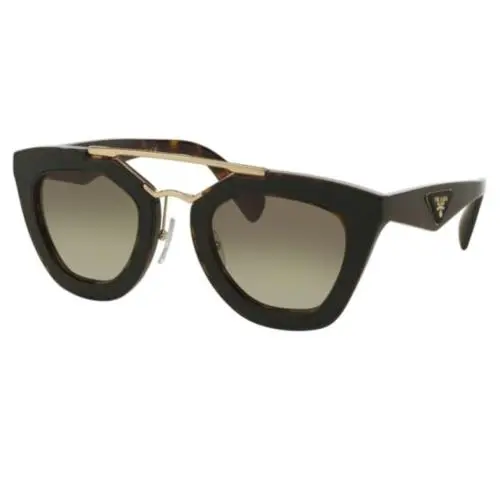 Prada Women`s Gradient Ornate PR14SS 2AU4M1 49 Havana Geometric Sunglasses