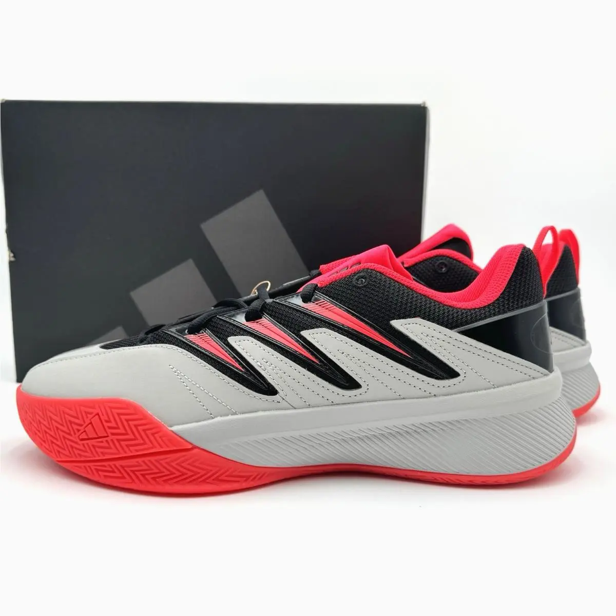 Adidas Dame Certified 3 Low Basketball Men`s Shoes Grey/ Black/ Red JI1540