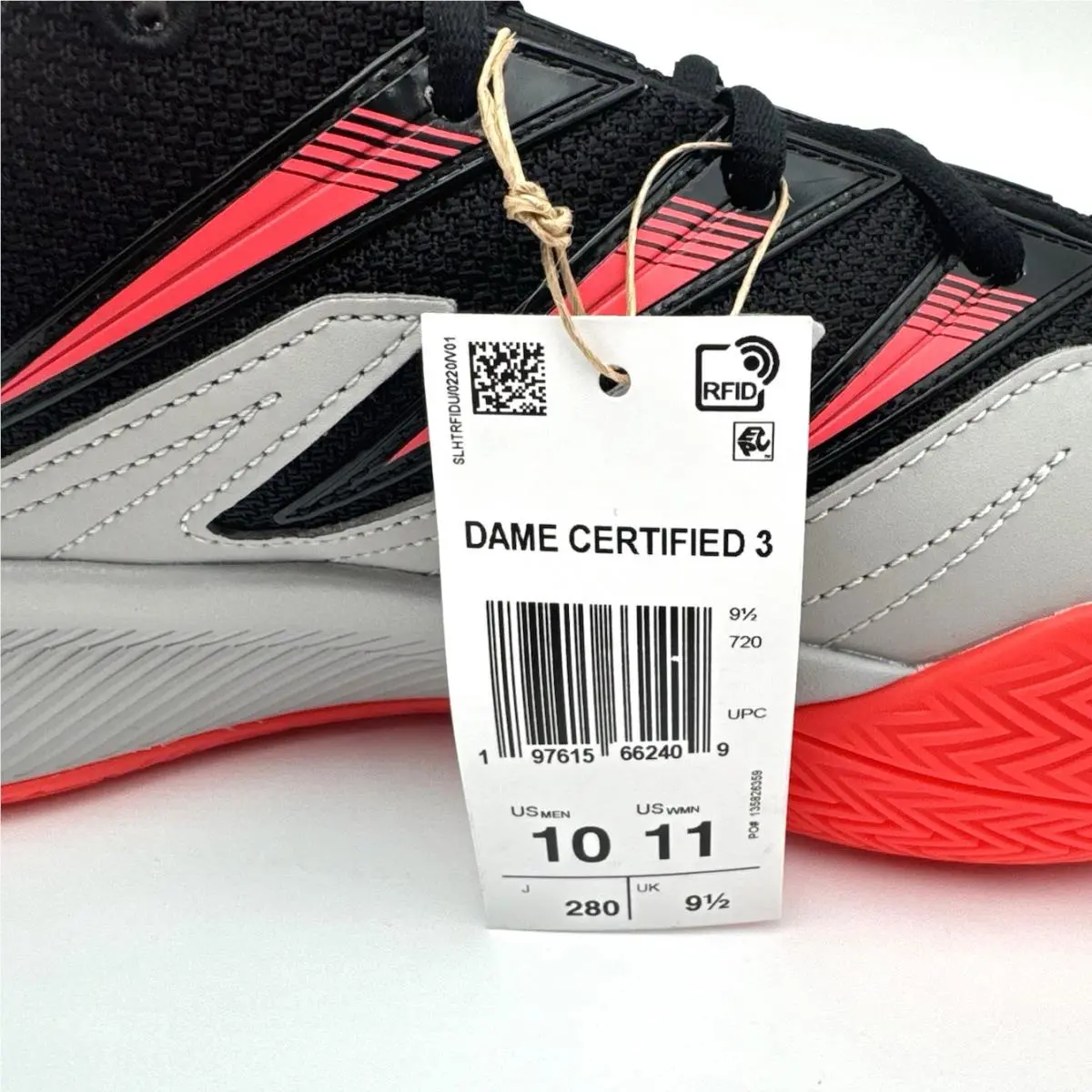Adidas shoes - adidas Dame Certified - Dame Certified - JI1540 - Gray, Manufacturer: Grey / Black / Red 8