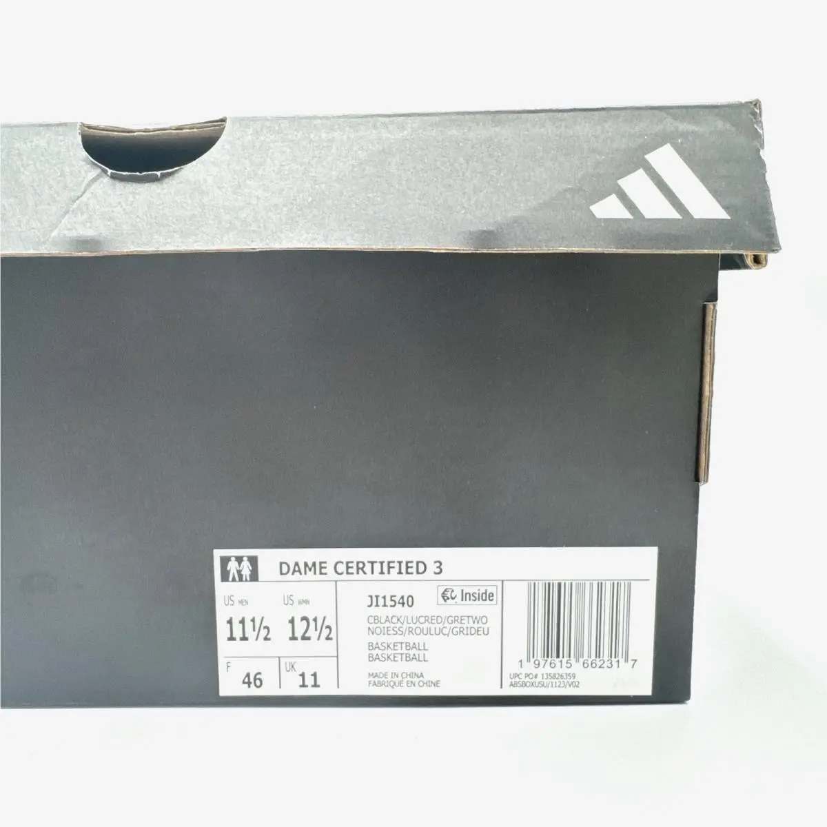 Adidas shoes - adidas Dame Certified - Dame Certified - JI1540 - Gray, Manufacturer: Grey / Black / Red 21