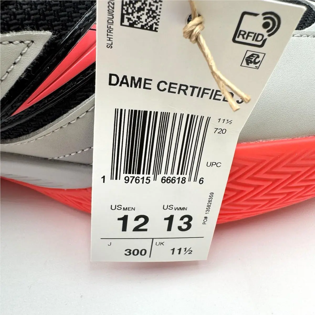 Adidas shoes - adidas Dame Certified - Dame Certified - JI1540 - Gray, Manufacturer: Grey / Black / Red 36