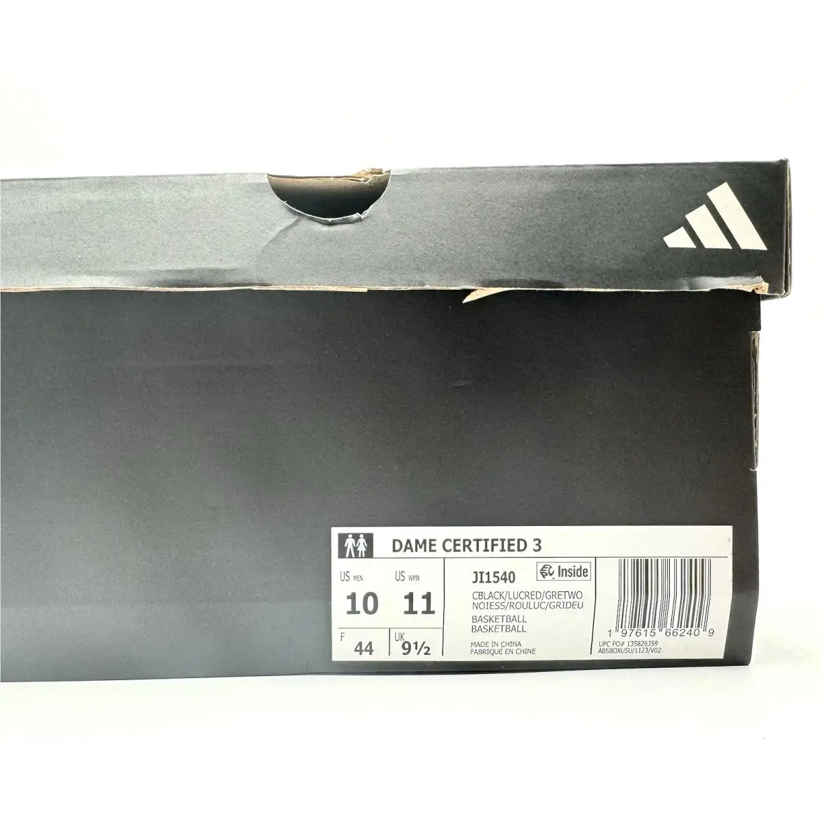 Adidas shoes - adidas Dame Certified - Dame Certified - JI1540 - Gray, Manufacturer: Grey / Black / Red 42