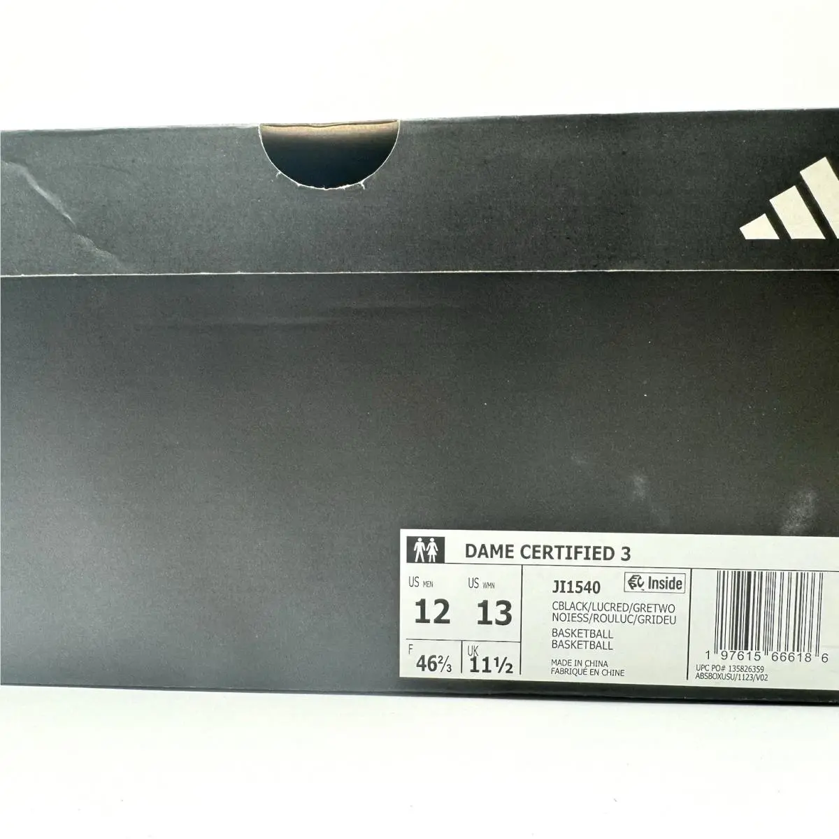 Adidas shoes - adidas Dame Certified - Dame Certified - JI1540 - Gray, Manufacturer: Grey / Black / Red 22