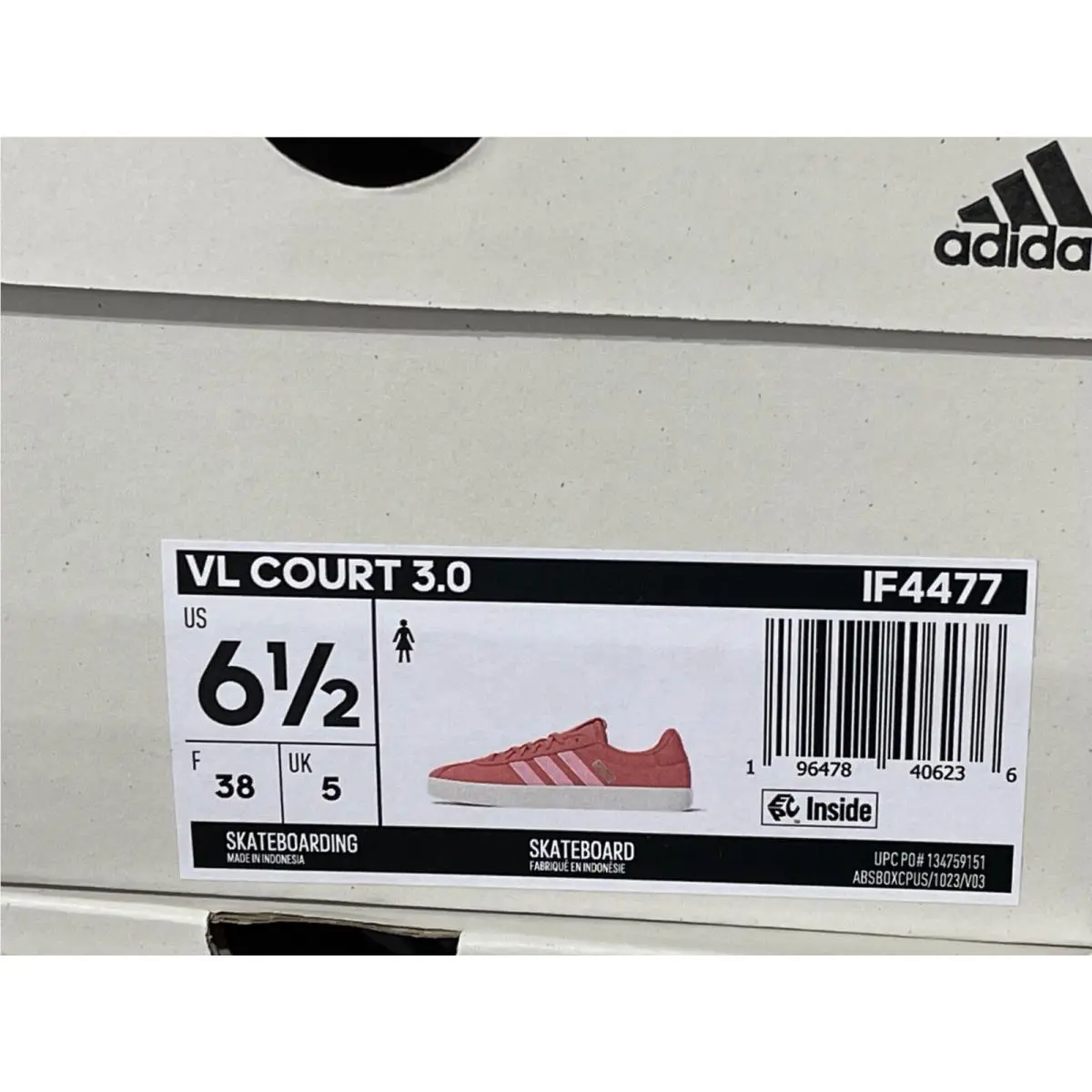 Adidas shoes - adidas VL Court 3.0 - Court - IF4477 - Preloved Scarlet/Pink Spark/Almost Yellow (UPC: 196478406236) 4