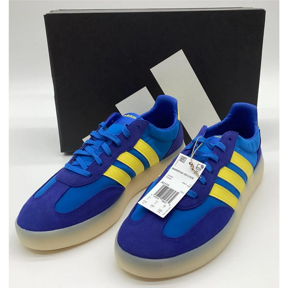 - Size: 12 - Barreda Decode Blue Yellow Sportswear Sneakers by Adidas