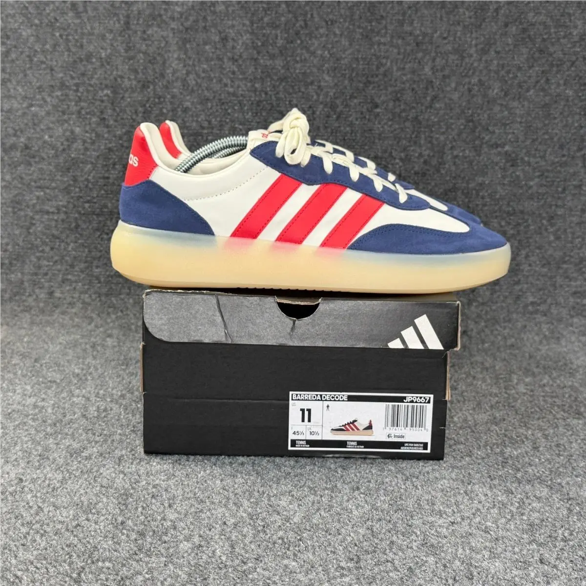 - Size: 11 - Barreda Decode Sportswear Shoes - Red White Blue by Adidas