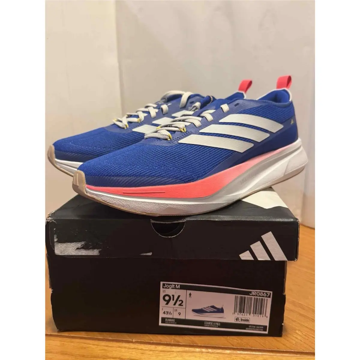 Adidas Jogit Men`s Running Shoe Athletic Sneakers Blue Marathon Trainers 867