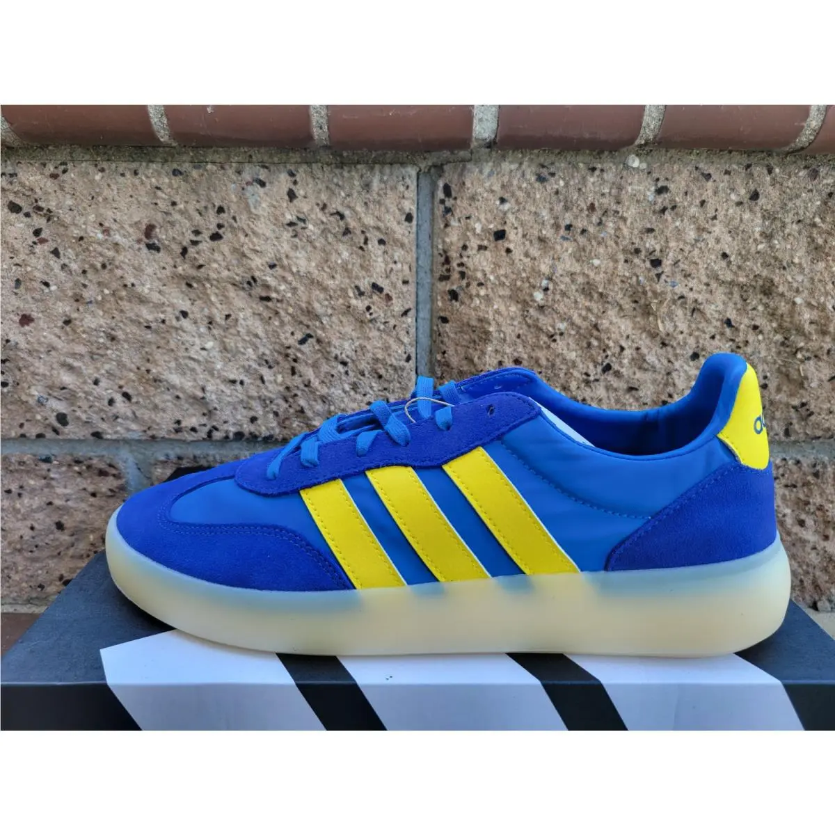 Adidas Barreda Decode Shoes Men`s Size 11.5 Bright Royal Yellow Blue JI2319