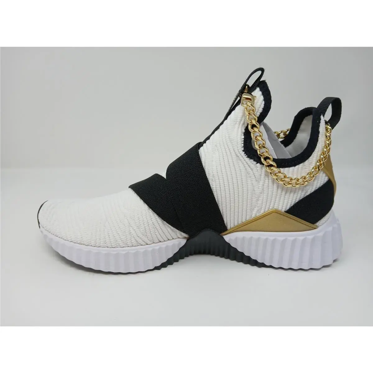 Puma shoes - Puma Baby Phat X Defy Mid Training - 38766301 - White/Black and Gold (UPC: 195551944979) 13