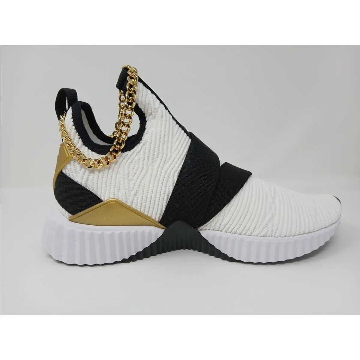 Puma shoes - Puma Baby Phat X Defy Mid Training - 38766301 - White/Black and Gold (UPC: 195551944979) 15