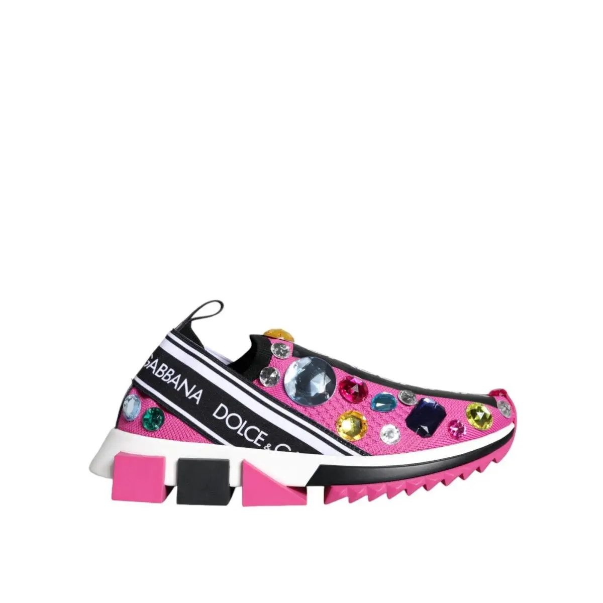 Dolce Dolce&gabbana Sorrento Gabbana Sorrento Women Pink Sneakers Rhinestones Trainers Shoes EU 36 US 5