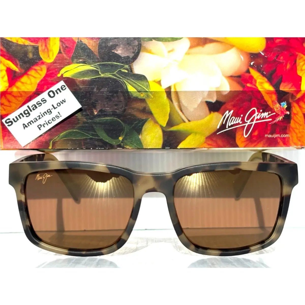 Maui Stone Shack Tortoise Bronze Polarized Bronze Glass Sunglass H862-10