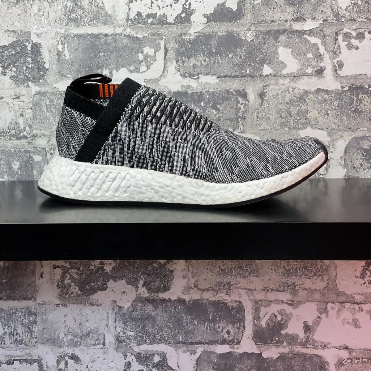 Men Adidas NMD_CS2 Primeknit Glitch Black Red White BZ0515 Size 9