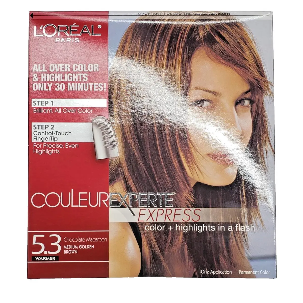 L`oréal Couleur Experte Express Permanent Hair Dye- 5.3 Medium Golden Brown