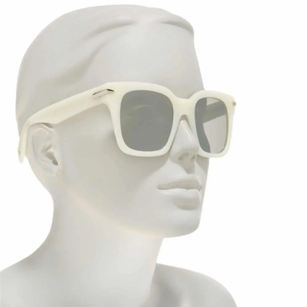 Rag Bone Square Oversized Sunglasses Pearl White