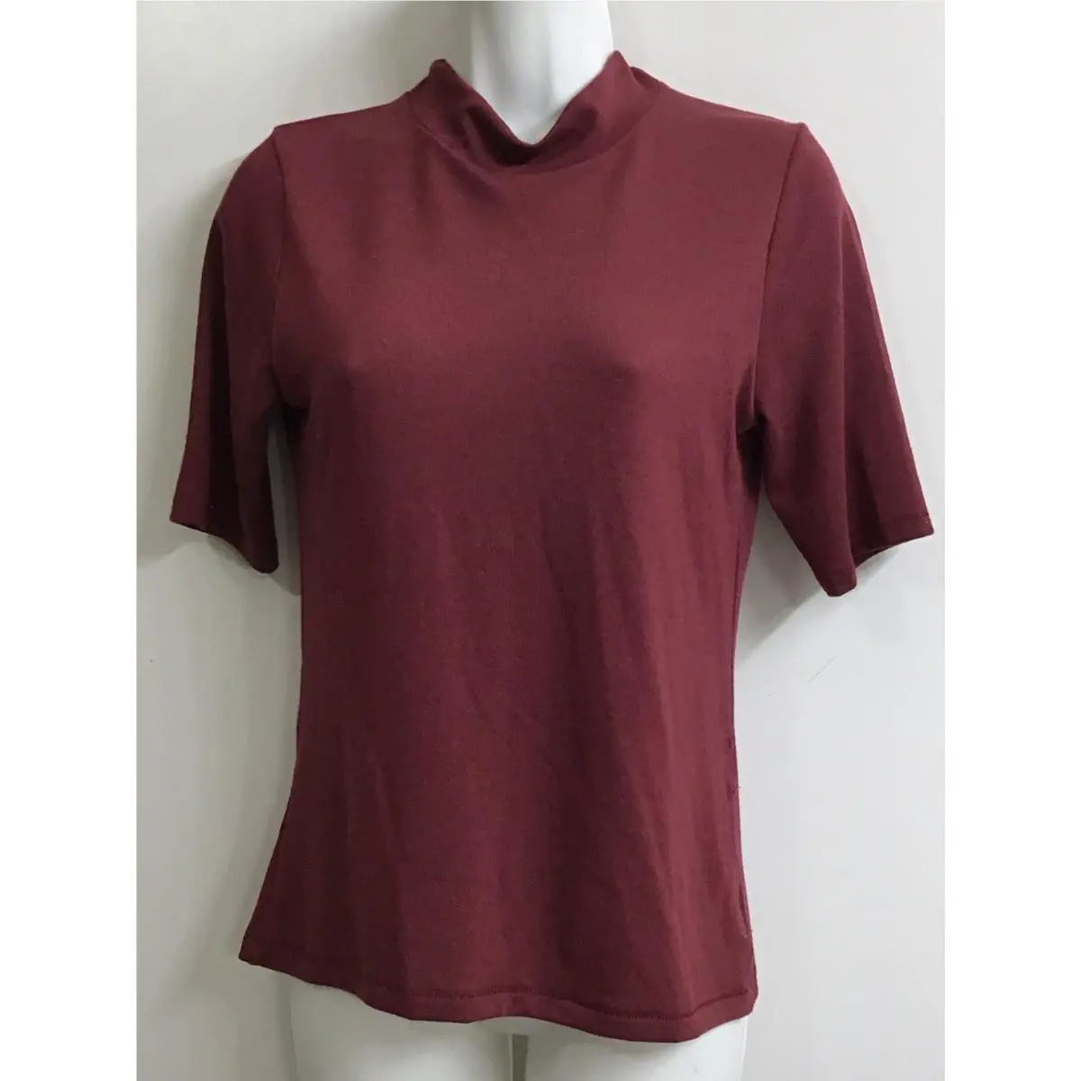Rag and Bone Wine Mock Neck Sleeveless Knit Top Size M