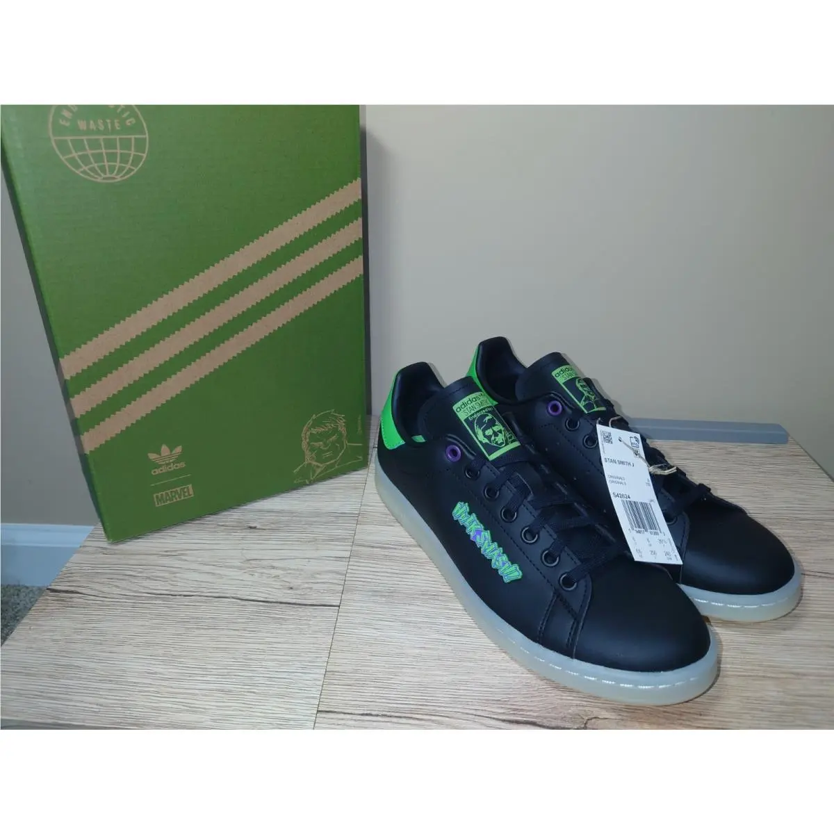 Adidas shoes - Adidas Stan Smith J - Stan Smith - Black (UPC: 194817612041) 1