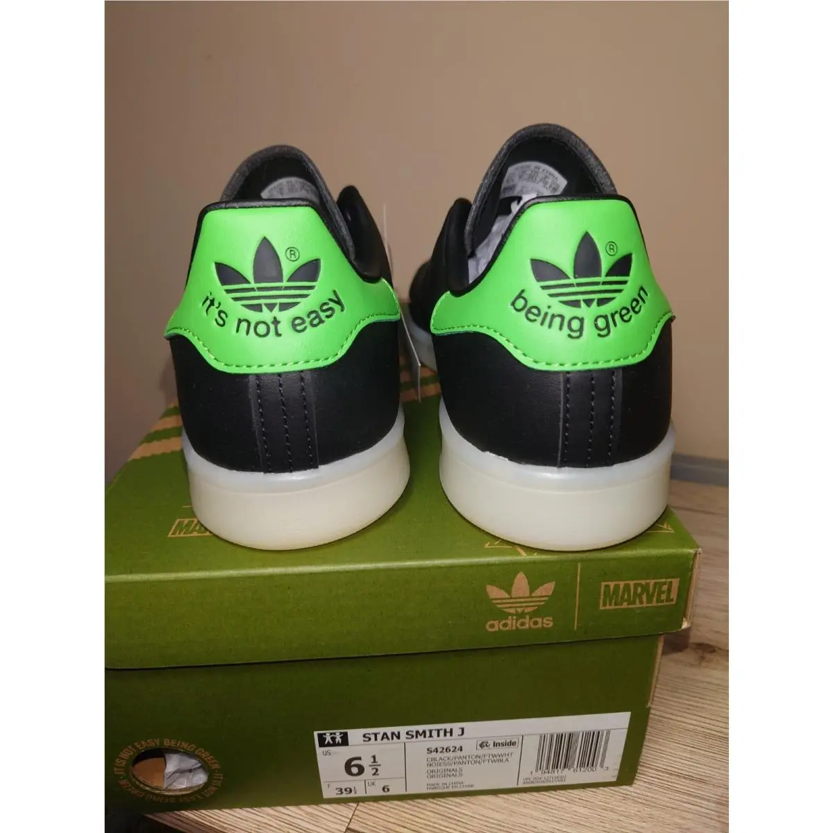 Adidas shoes - Adidas Stan Smith J - Stan Smith - Black (UPC: 194817612041) 4