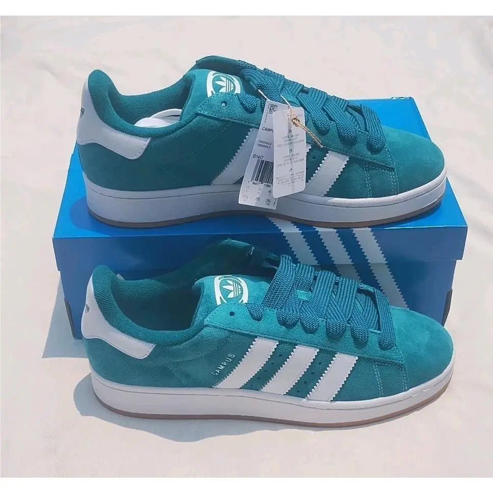 Mens Adidas Campus 00S Green White Size 11.5 Shoes Sneakers Extra Laces