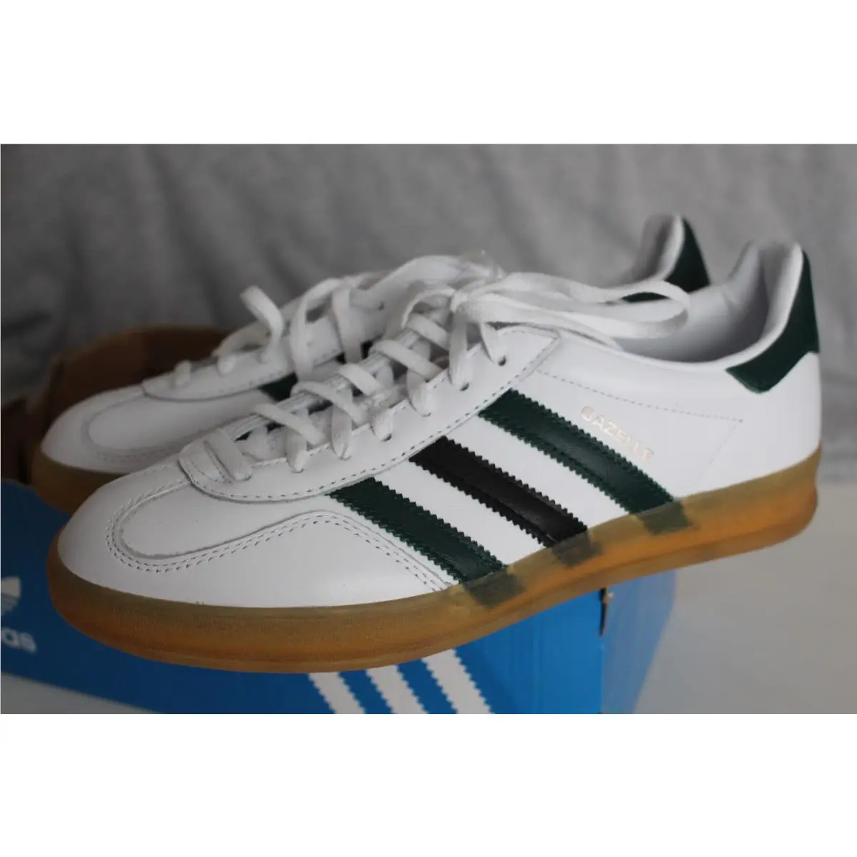 Adidas Gazelle Indoor Collegiate Green IE2957 Womens 9.5 - No Lid