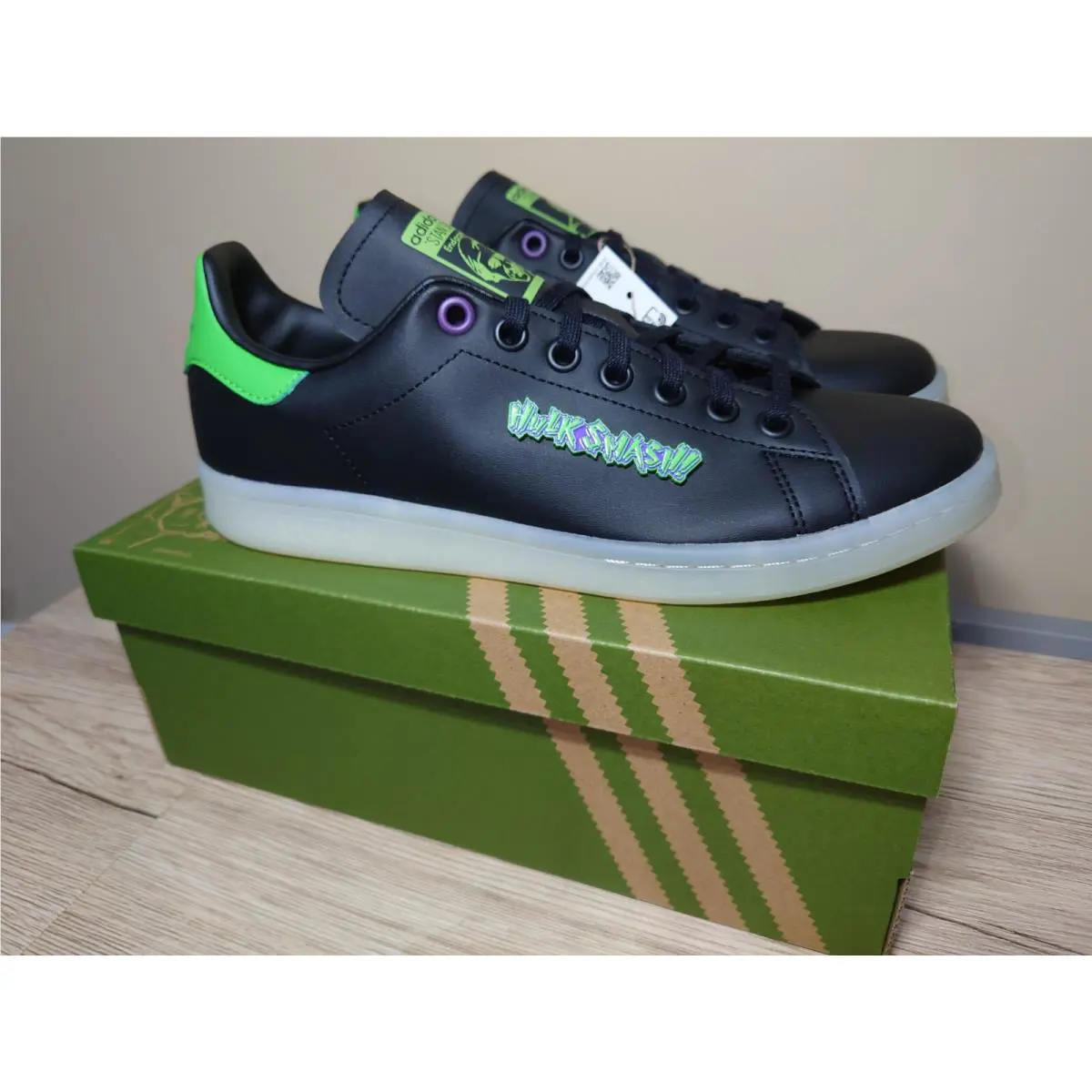 Adidas x Marvel Stan Smith Juniors ‘hulk Smash’ S42624
