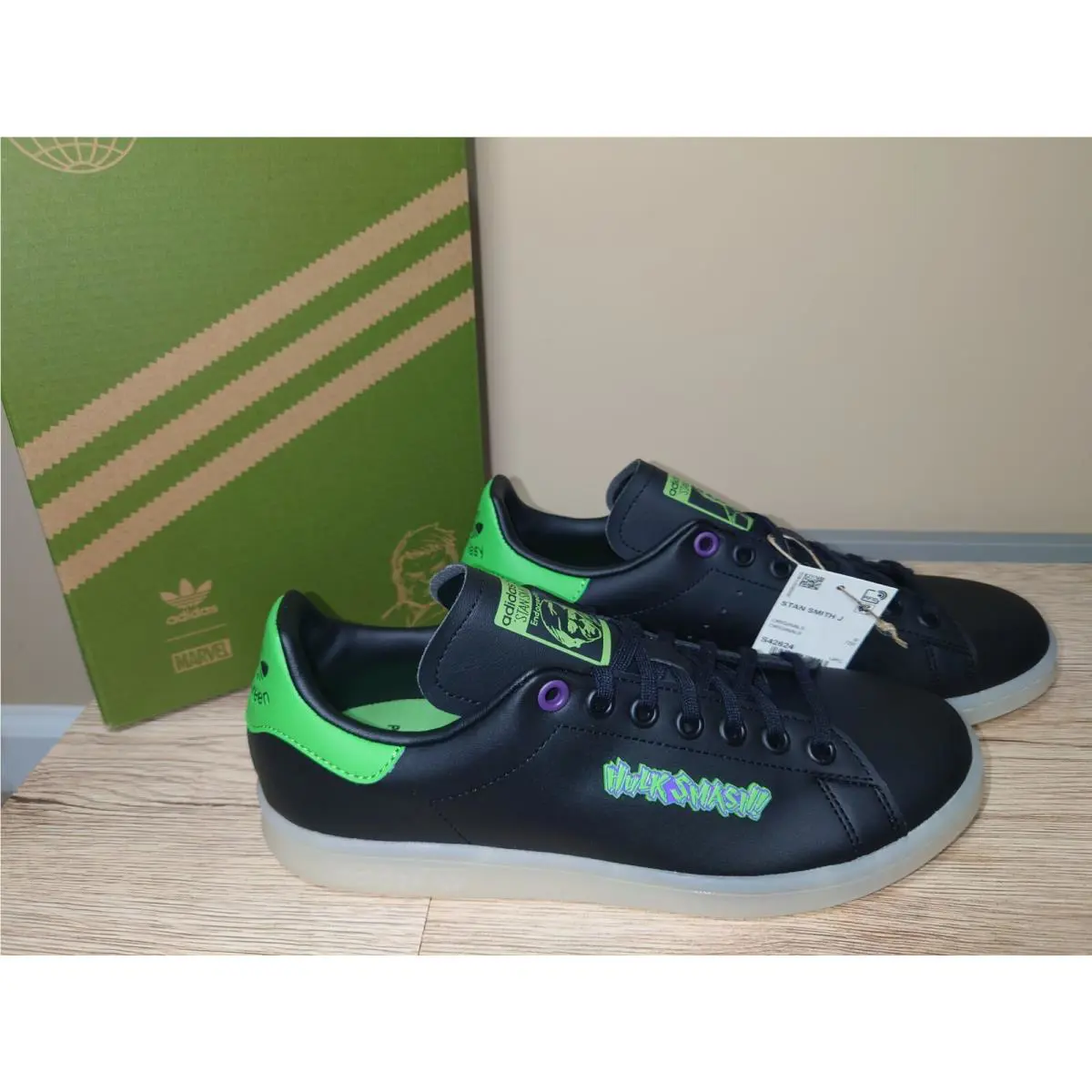 Adidas shoes - Adidas Stan Smith J - Stan Smith - Black (UPC: 194817612003) 2