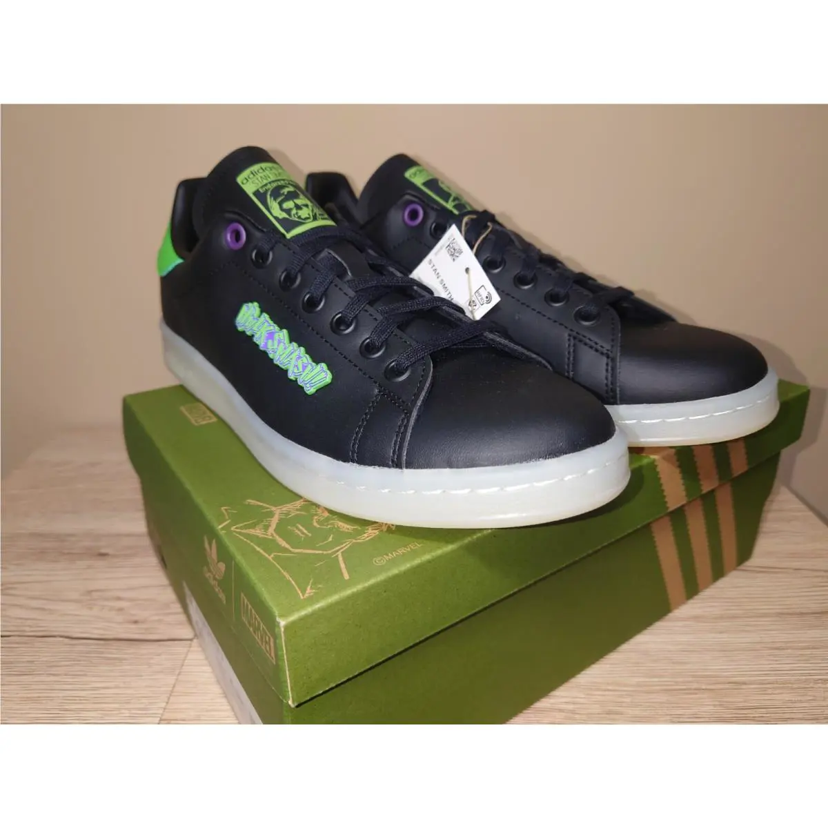 Adidas shoes - Adidas Stan Smith J - Stan Smith - Black (UPC: 194817612003) 5