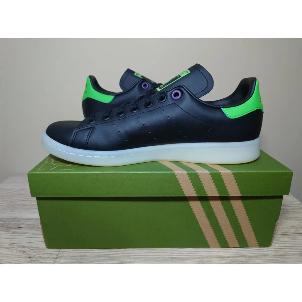 Adidas shoes - Adidas Stan Smith J - Stan Smith - Black (UPC: 194817612003) 7