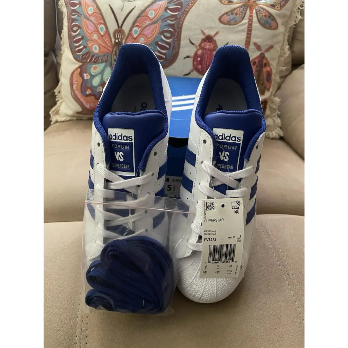 Adidas shoes - adidas Originals - Originals - FV8272 - Footwear White/Bold Blue/Clear Granite (UPC: 193106859525) 8