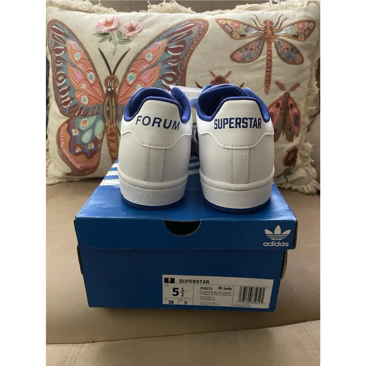 Adidas shoes - adidas Originals - Originals - FV8272 - Footwear White/Bold Blue/Clear Granite (UPC: 193106859525) 9