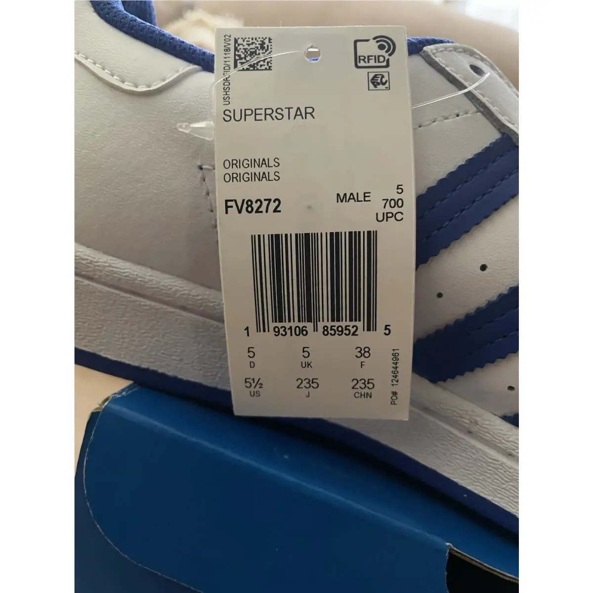 Adidas shoes - adidas Originals - Originals - FV8272 - Footwear White/Bold Blue/Clear Granite (UPC: 193106859525) 12