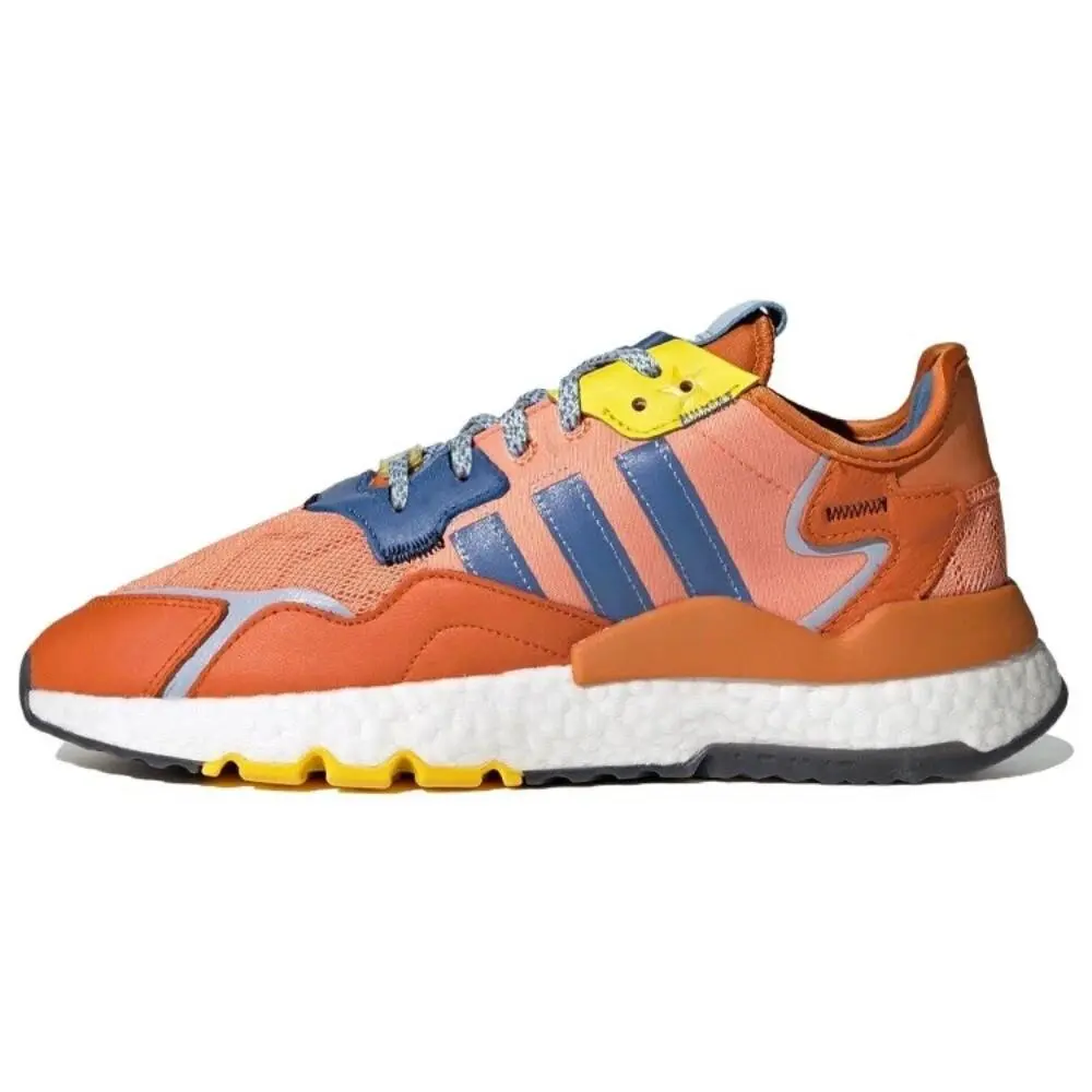 Adidas Ninja Nite Jogger Shoes Orange Blue Boost Size 9.5 Q47199