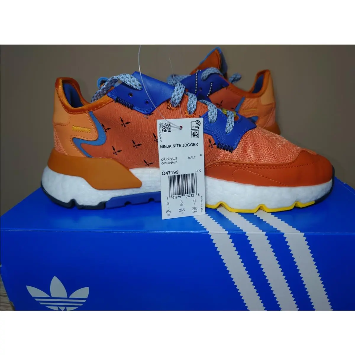 Adidas shoes - adidas Nite Jogger - Nite Jogger - Q47199 - Orange, Manufacturer: Amber Tint/Orange/Trace Royal (UPC: 191979557326) 4