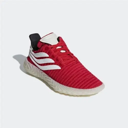 Adidas Unisex Adult Sobakov Athletic Sneakers Scarlet/white Size 5.5