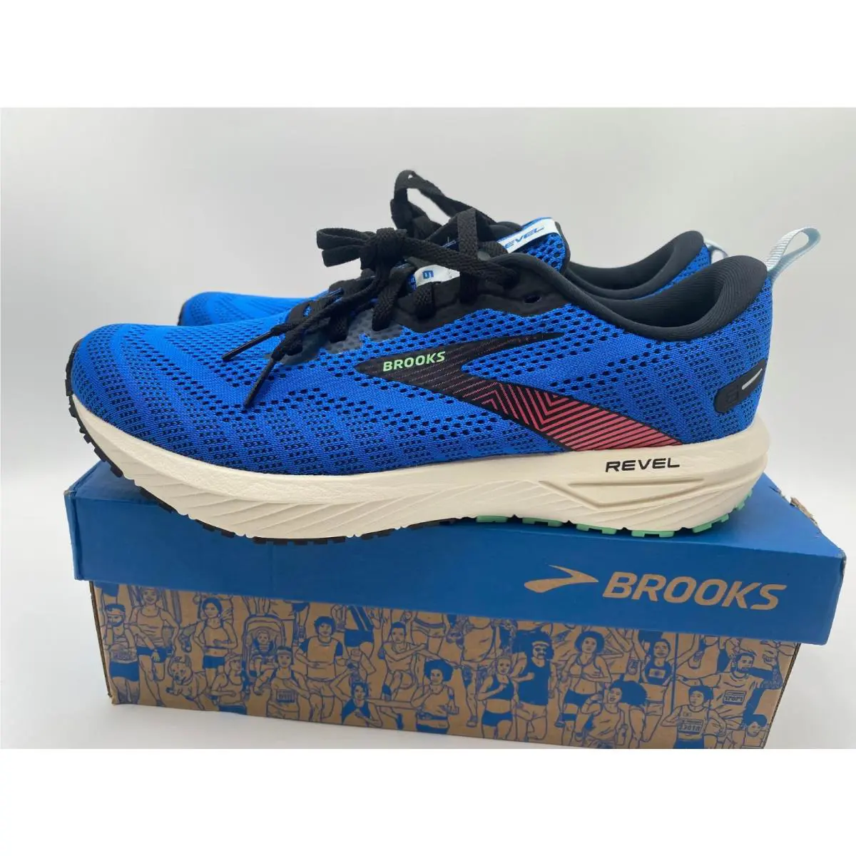 Brooks shoes - Brooks Revel 6 - Revel - 110398-1D-476 - Blue 15
