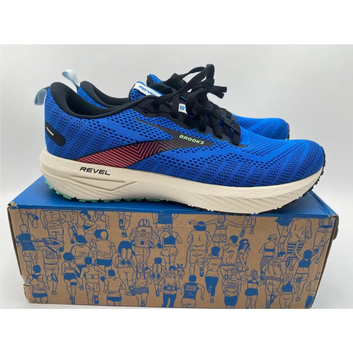 Brooks shoes - Brooks Revel 6 - Revel - 110398-1D-476 - Blue 19