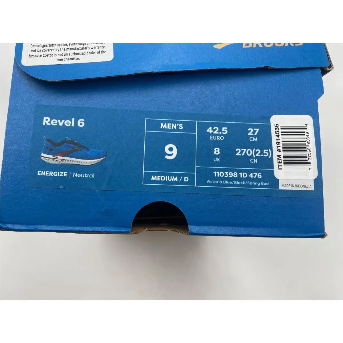 Brooks shoes - Brooks Revel 6 - Revel - 110398-1D-476 - Blue 6