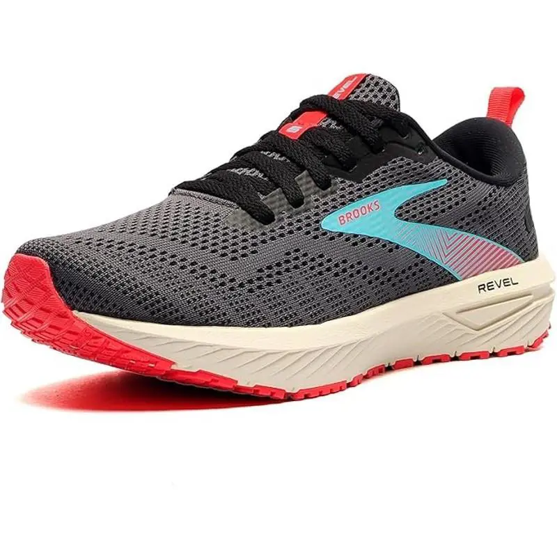 Brooks Women`s Revel 6 Running Shoes Black/bluefish Size 6