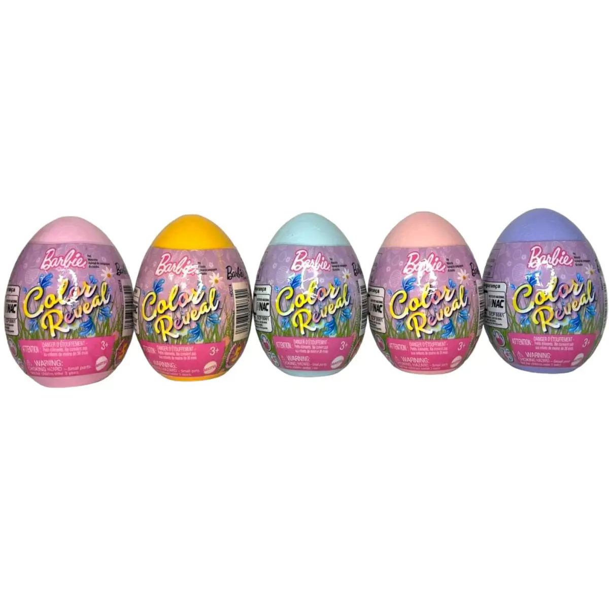 Barbie Color Reveal Easter Egg Surprise Set with 5 Color Changing Pets