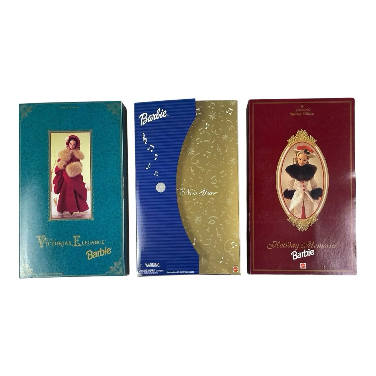 Vintage Barbie Collectible Set of 3 Elegance Holiday Memories Years