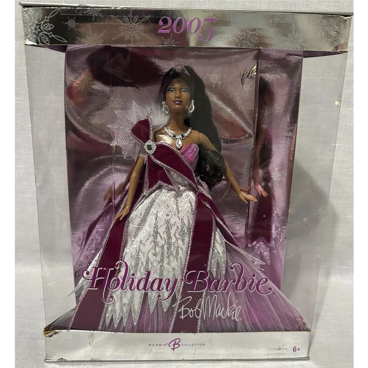 2005 Holiday Barbie Doll African American By Bob Mackie