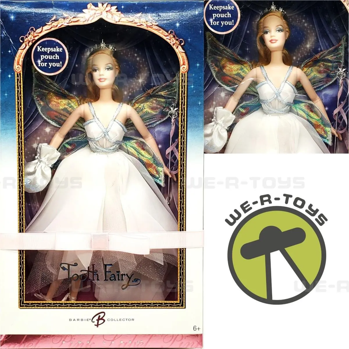 Tooth Fairy Barbie Doll Collector Edition Pink Label 2006 Mattel No. K7942