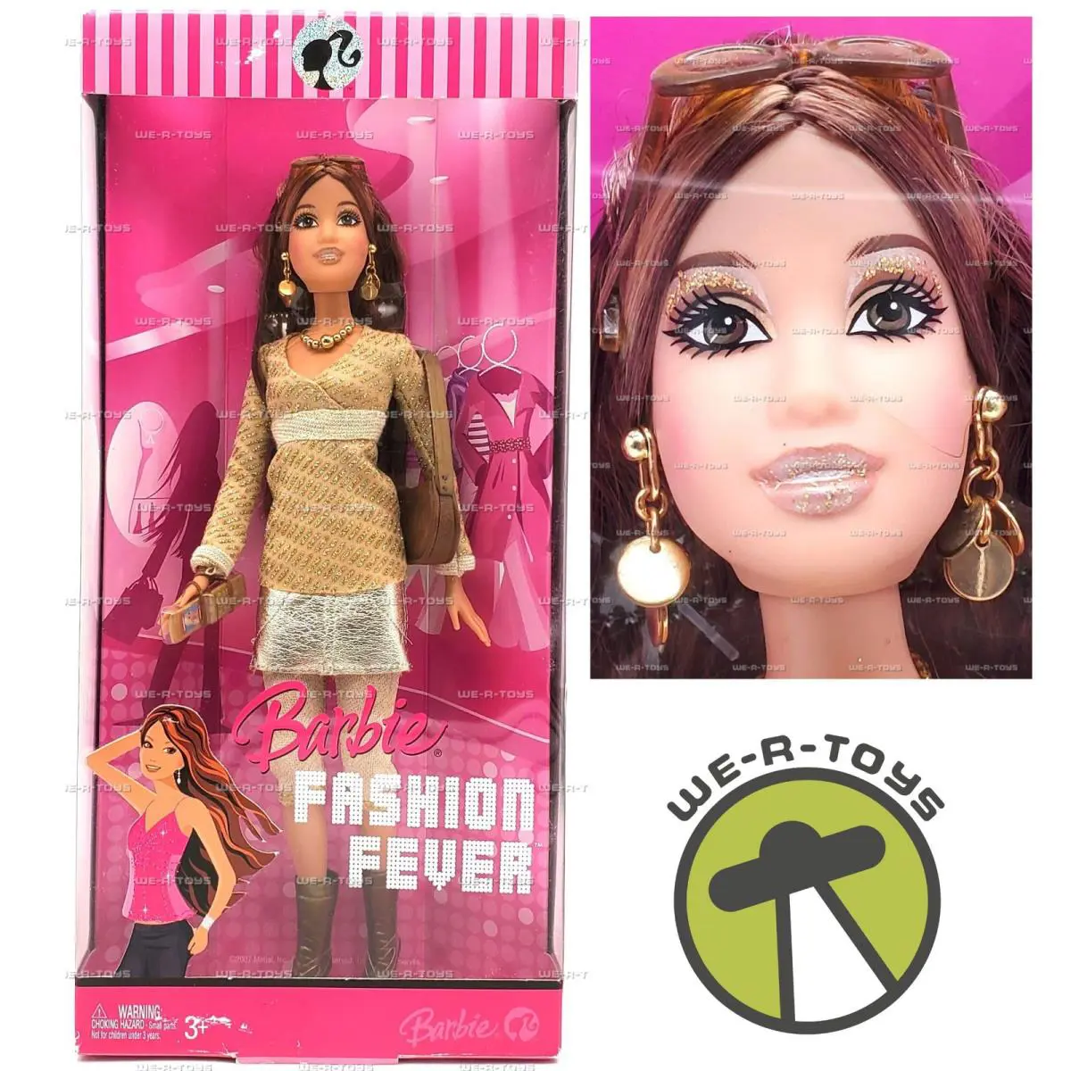 Barbie Fashion Fever Teresa Doll in Sparkling Gold 2007 Mattel L3330