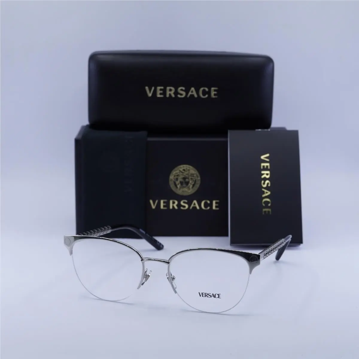 Versace VE1297 1000 Silver 53mm Eyeglasses