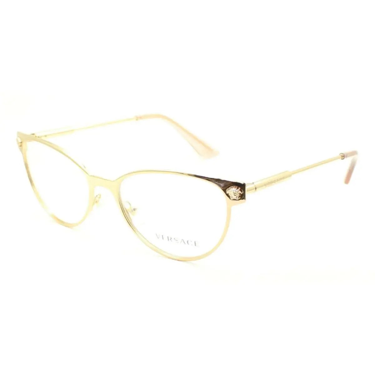 Versace Rx-able Cat Eye Eyeglasses Mod 1277 1412 54-17 140 Rose Gold Frames