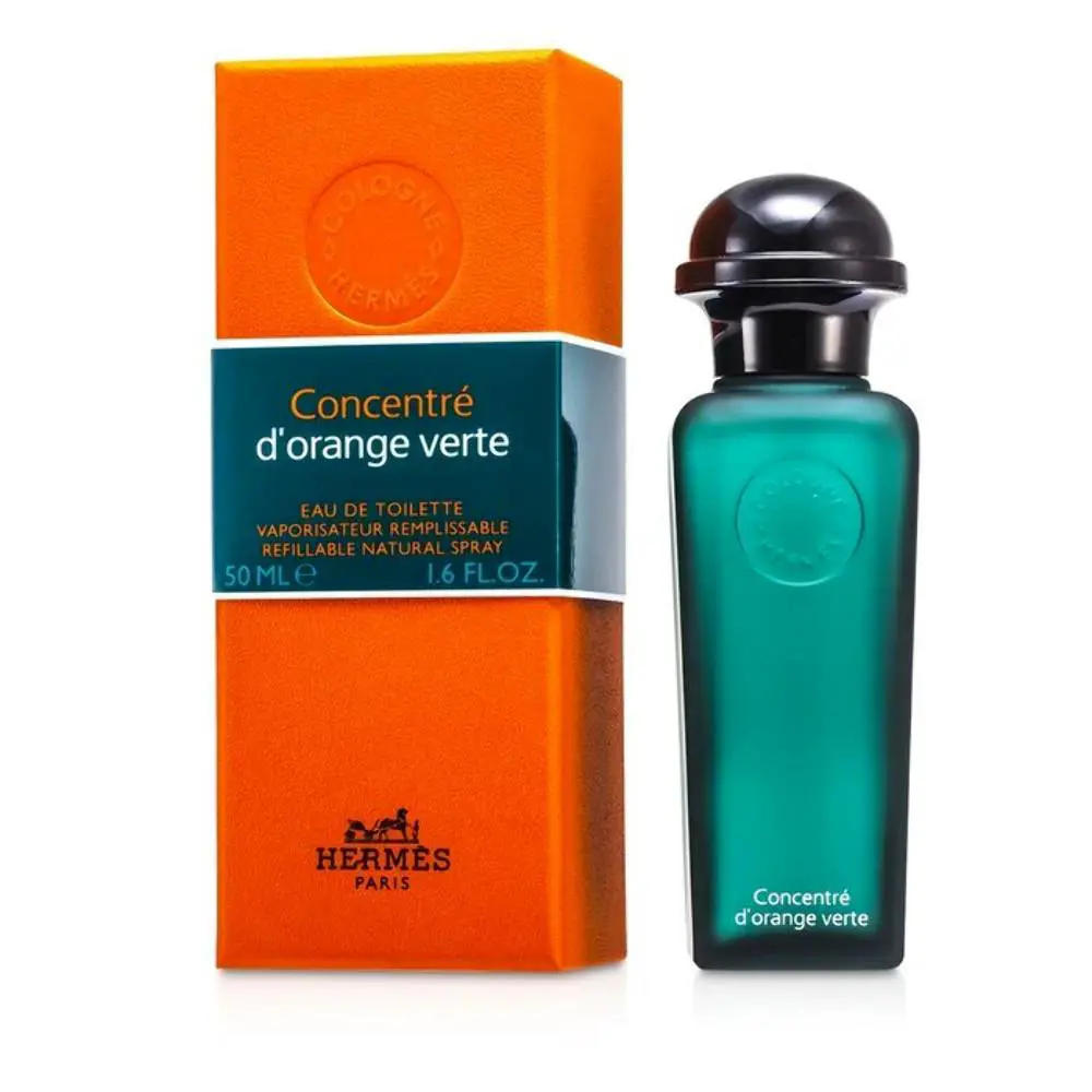 Hermes Eau D`orange Verte Edt Concentrate Spray Men 1.6 oz 1 Free Perfume