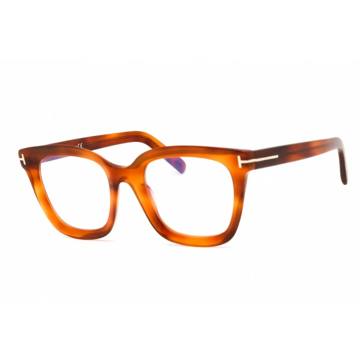 Tom Ford FT5880-B 053 Eyeglasses Blonde Havana Clear Frame 51mm