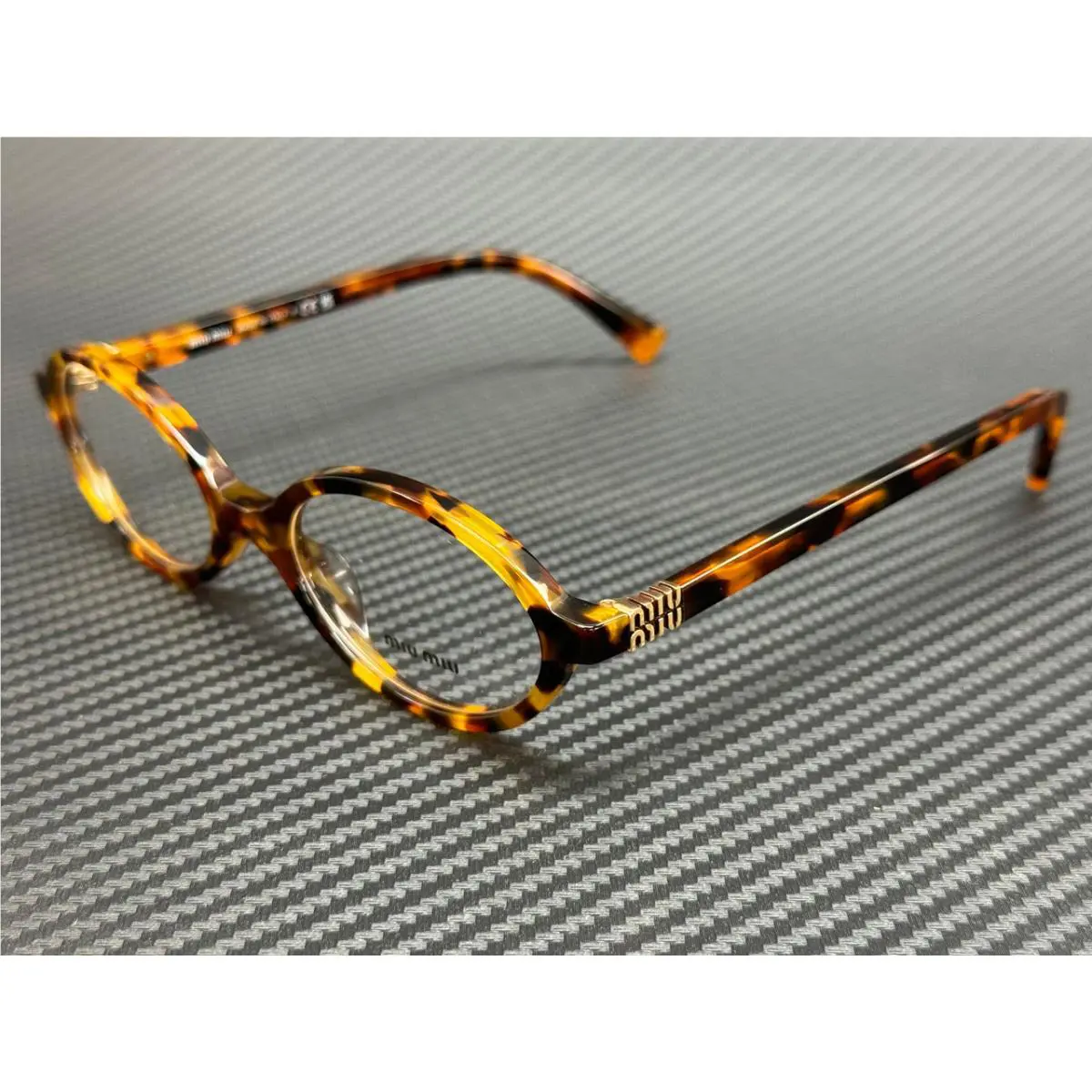 Miu Miu MU 01XV 19P1O1 Light Havana Women`s 50 mm Eyeglasses