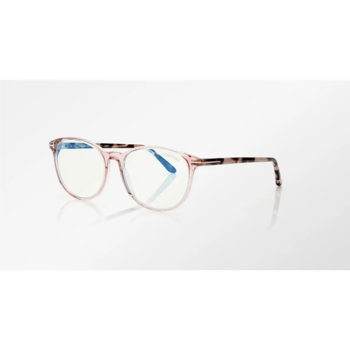 Tom Ford FT5810-B 072 Shiny Pink/clear Blue Light Block 53MM